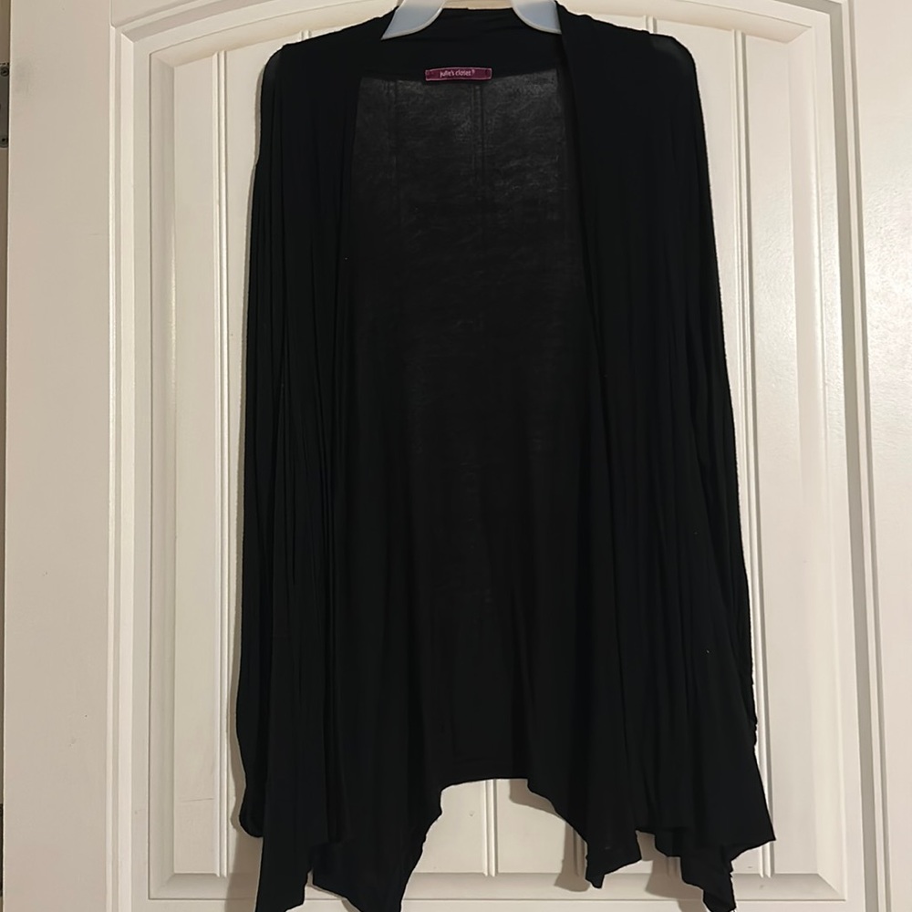 Sheer black cardigan